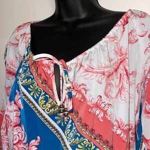 Cache Pink and White Floral Dress